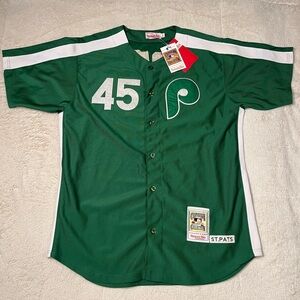 Tug McGraw Mitchell Ness MLB Philadelphia Phillies St Patricks Jersey Mens 52